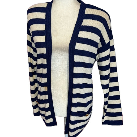 Lillie Rubin Sweaters - Vintage 80’s Lillie Rubin Robyn Michelle For Dana Hogan Open Cardigan Sweater S